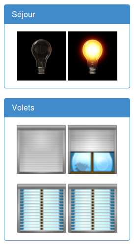 Domotique - commande lumières et volets